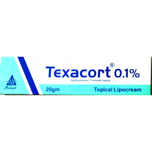 TEXACORT ( HYDROCORTISONE BUTYRATE )  0.1% TOP. LIPOCREAM 20 GM